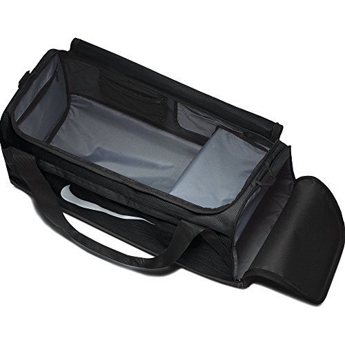 Nike Brasilia Duffel Bag, Black/Black/White, Large #TOP3
