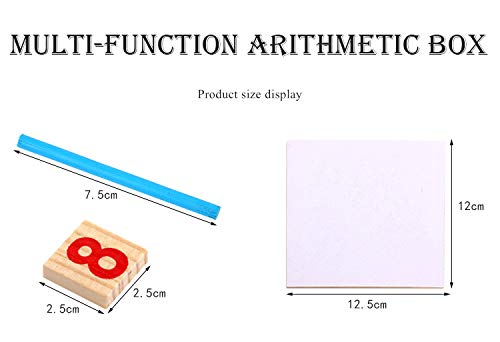 Image of Baybee Children Multi-Functional Wooden Math Calculation Board with Number Blocks and Colourful Sticks Kids Educational Puzzle Toys Home Learning kit Number Counting Activity for Kids Boys & Girls