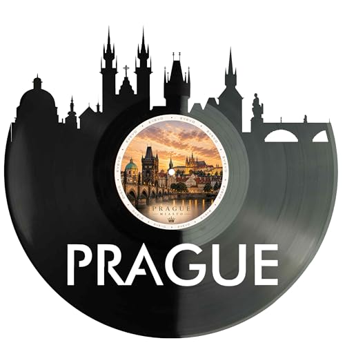 Prague décoration vinyle EVEVO D0015 sticker mural salon thème voyage