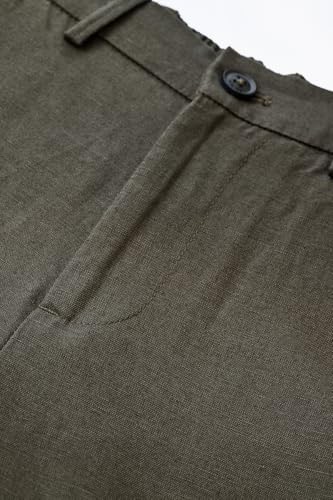 Image of SNITCH Men Trousers | Slim Fit Mid Rise Solid Design | Rayon Blend with Medium Stretch & Smooth Texture | Button & Zip Closure for Casual & Office Wear