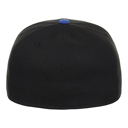 Image of Lids Blank Premium Full Court w /Colored Under Visor Fitted Cap