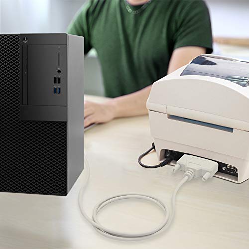 4.5 Feet Db9 (9 Pin) Female To Db25 (25 Pin) Male Empty Modem Serial Parallel Printer Cable Youcheng For Dte Pc Mac Linux Data Transmission Communication #TOP6