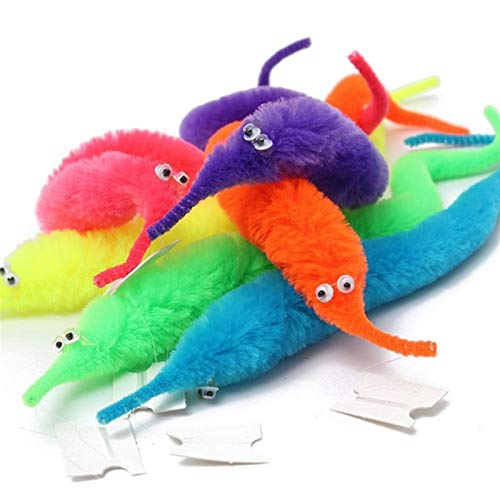 10pcs Magic Twisty Worm Soft Cute Caterpillar Toy Kid Trick Classic Toy Beginner Color Random Boys Girls ( Color : 1 )