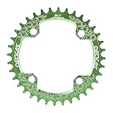 4. Un solo disco reduce la pérdida de cadena. Tallado y fresado CNC de alta velocidad + tratamiento de oxidación dura, limpio y simetría, ángulo de inclinación y forma únicos, superposición de altura de la cadena, tratamiento de reducción de peso fijo y estable.