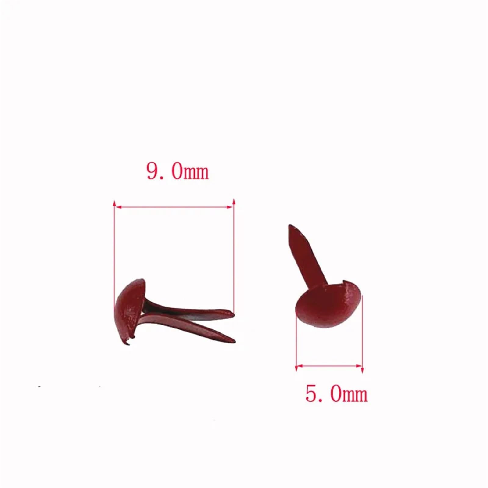 Splinten, 2000 Stück, 0,5 cm, Eisen, rund, Metall, Mini-Klammern für Scrapbooking, Zubehör, Verzierung, Befestigung, DIY, handgefertigte dekorative Brads, Bronzefarben