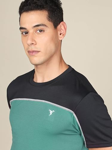 Image of TECHNOSPORT Men's Polyester Slim Fit Active T-Shirt - (MTP706 P) Pack of 1