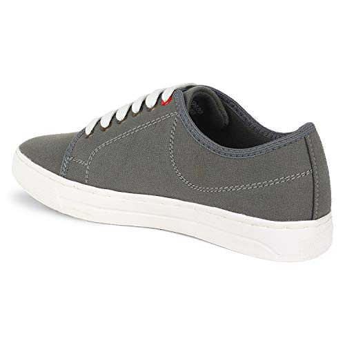 Image of Lazard by Khadim's Men Grey Lifestyle Dress Sneakers
