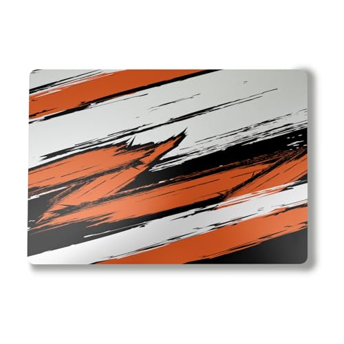 Image of Laptop Skin Compatible with Alienware M18 R2 (2024) - Grunge Orange - Premium 3M Vinyl Protective Wrap Decal Cover - Easy to Apply | Crafted in The USA by MightySkins