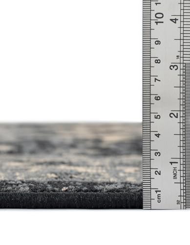 Tapete decorativo Unique Loom 80x305 cm negro y gris miniatura 2