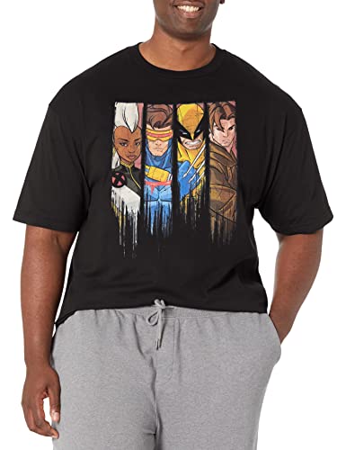 T-Shirt Marvel Panneaux pour Dreadlocks Noir XL Coupe Longue Spéciale Tall