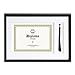 Prinz Matted Graduation Frame in Black Finish with Tassel Holder, 11 by 8.5-Inch