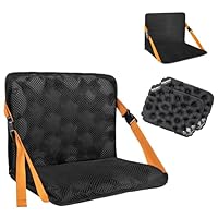 EULANT Klappbar Sitzmatte Mit Rückenlehne für Kinder,Füllbar Bodenstuhl mit Rückenstütze für Camping Strand Kajak Wandern Stadion Sportveranstaltungen und Konzerte,Arbeiten Aufblasbares Sitzkissen