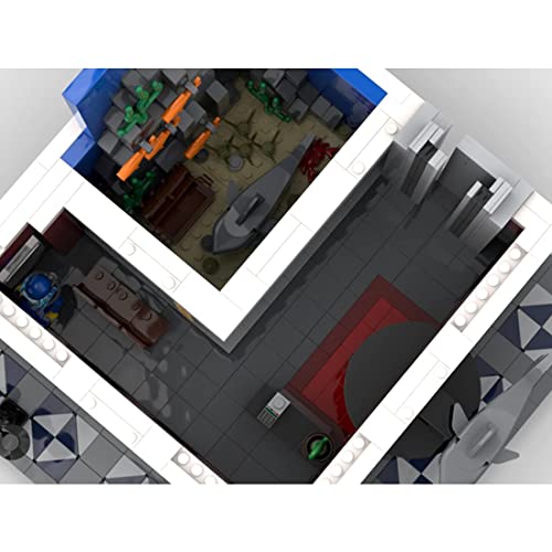 TYPIS Bausteine Haus, Bausteine Architektur Modell, Modulares Haus Bausteine Modell, MOC-65384 Street View Modellbausatz… – Bild 6