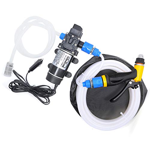 theBlueStone 12V High Pressure Car Wash Pump Set Portable Self-Priming 100W 160PSI for Car Home Garden Watering Cleaning Pet Bathing