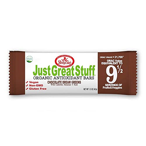 Betty Lou's Inc. Bar, Og, Choc Dream Greens, 1.50-Ounce (Pack of 12)