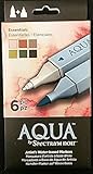 Spectrum Noir Aqua Essentials - Set of 6 Artist's Water-based Markers
