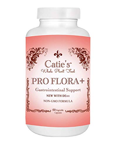 Catie's Whole Food Proflora - Powerful Probiotic. Non Dairy. 5 Billion Viable Organisms per Capsule. Acid Digestion Resistant. DE 111. 60 Capsules.