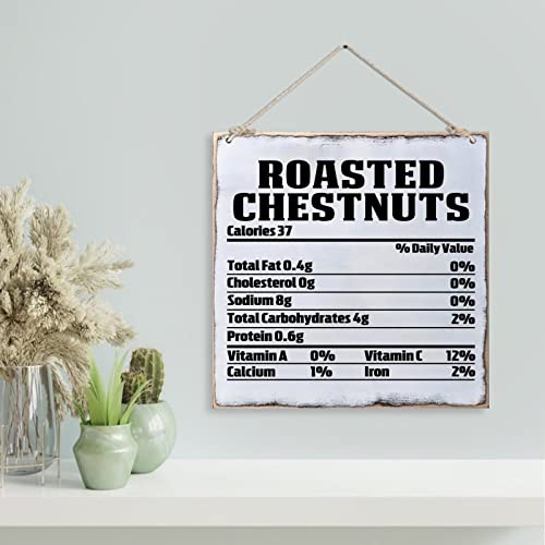 Pancarte murale Roasted Chestnut en grand format carré avec finitions intemporelles