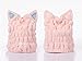 Microfiber Bath Towel Kids hair towel Hat Hair Quick Drying Towel Hat Cute Bath Tool Super Soft Absorbent Hair Dry Hat with Premium Water-absorbent Ability for Ladies or Girls (Pink)