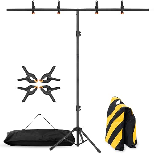 Soporte para fondo fotográfico portátil 6.5x3.2ft ajustable miniatura 1
