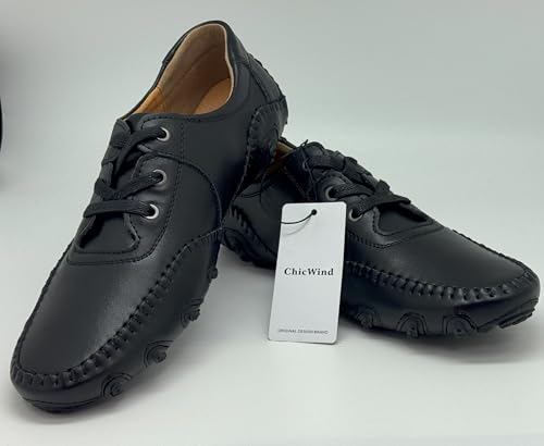 ChicWind Men's Comfy Driving Car Leather Loafers Boat Shoes Moccasins4