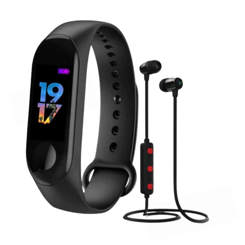 Rambot (6 Year Warranty) Combo Pack of 2 Items - Smart Fitness Activity Fitness Tracker Band, Sport Wireless Bluetooth Magnet Headset (B09ZF96VPW) Amazon Price History, Amazon Price Tracker