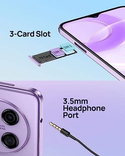 Ulefone 3G Unlocked Smartphones, Note 15 Android 12, Dual Sim Unlocked Cell Phones, Dual Rear Camera, Triple Card Slots, 6.22\" Full-Screen Phones, 4000mAh, Face Unlock, US Version - Black