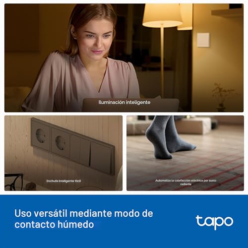 Miniatura 5 de Tapo S110E - Módulo interruptor inteligente Wi-Fi + Bluetooth, contact seco/húmedo, monitor de energía, compatible con Matter, Alexa, Google Home y Apple Home