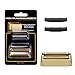 Shaver Replacement Foil and Cutter，Compatible with BaBylissPRO FXONE Double Foil Stick Shaver,Gold