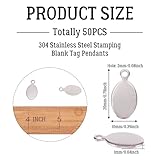 Zoom IMG-2 pandahall 100 pezzi in acciaio Zoom IMG-2 pandahall 100 pezzi in acciaio