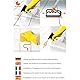 FUGINATOR® Fugenbürste grau/orange-Reinigungsbürste zur Fugenreinigung in Bad, WC, Küche-Reinigung von Wand- und Bodenfliesen - Handliche Bürste für Fugen und Fliesen