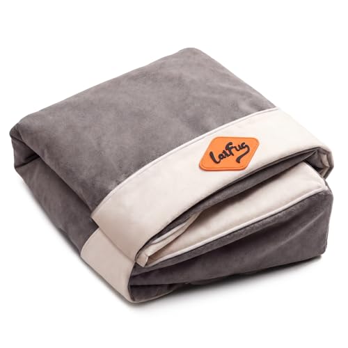 Image of Laifug Large Pet /Dog Bed Removable Washable Cover (Jumbo Replacement Cover (46 inchx28 inchx8 inch) Grey)