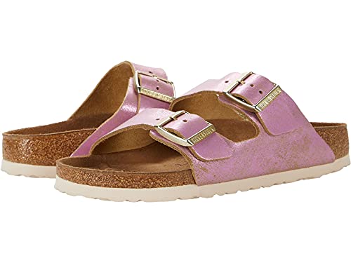 Birkenstock Arizona Washed Metallic Metallic Pink Suede EU 37 (US Women's 6-6.5) Narrow