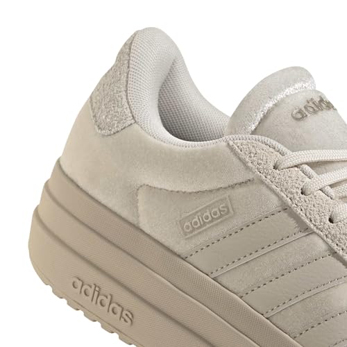 Image of adidas Womens Vl Court Bold Lace Up Sneakers Shoes Casual - Pink