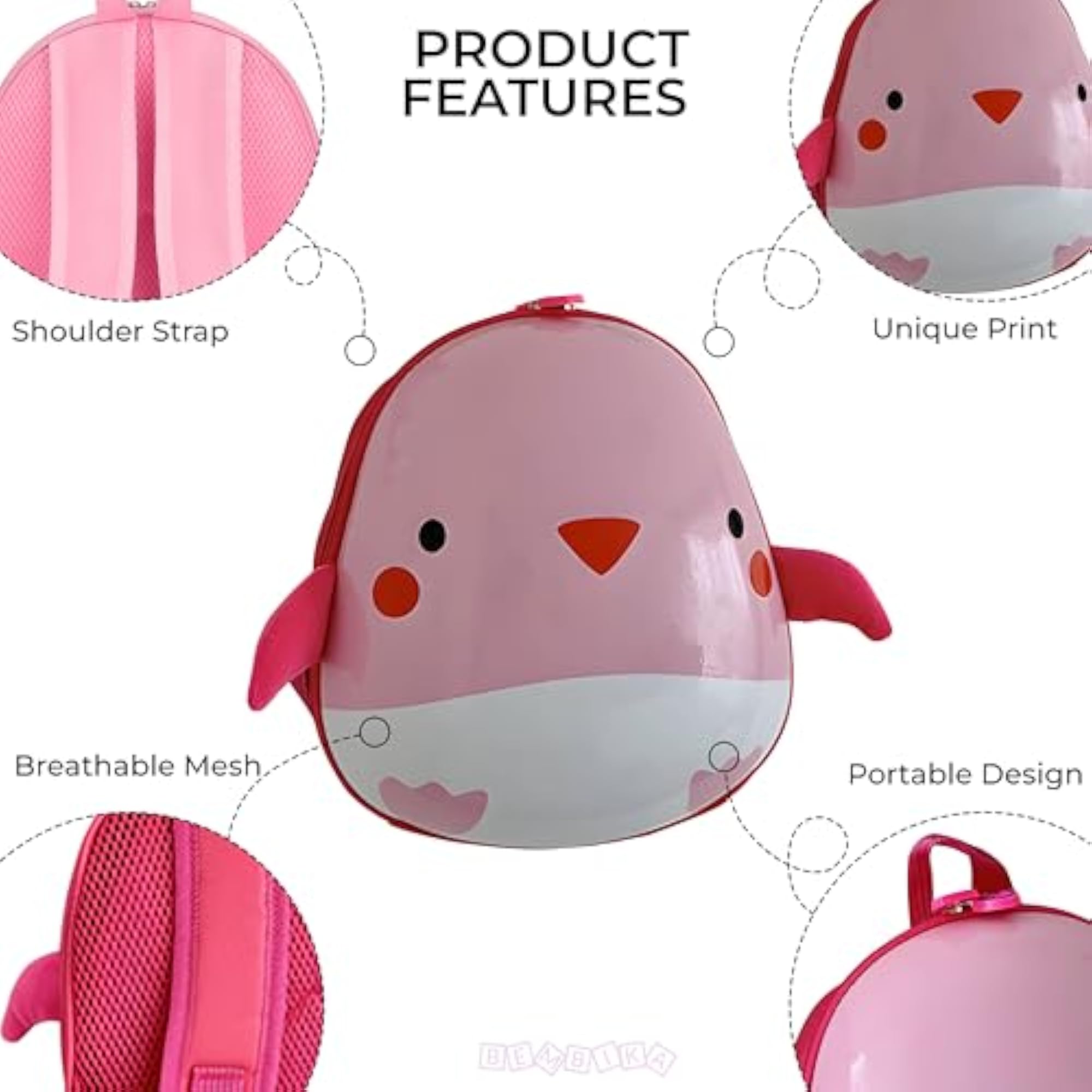 Kindergarten Cute Cartoon Kids School Bag, Plush Travel Backpack