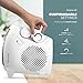Fan Heater, 2 Heat Setting Adjustable Thermostat Portable and Compact Heater can use Upright or Flat Ideal For Small Rooms -Heater 2000W/2KW Fan Heater, 2 Heat Setting Adjustable Thermostat Portable and Compact Heater can use Upright or Flat Ideal For Small Rooms -Heater 2000W/2KW