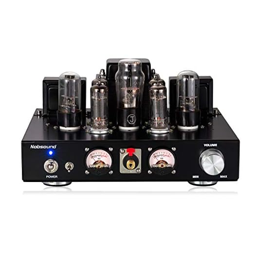 Nobsound 6P1 6.8W x 2 Vacuum Tube Power Amplifier; Stereo Class A Single-Ended Audio Amp Headphone Amplifier Handcrafted (with Headphone Amp Function)