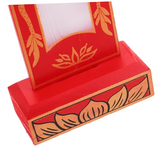 Tablette de temple en bois pour décoration de table rituelle à la maison