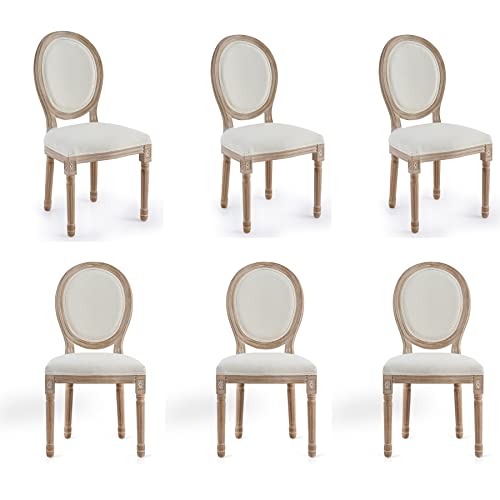 ARTE FUNZIONALE: goditi tutto il brio delle sedie Luigi XVI senza il disagio o la preoccupazione! La loro combinazione postmoderna di stile francese classico con materiali e comfort moderni si adatta a qualsiasi arredamento, dalla fattoria rustica alla metà del secolo al moderno.