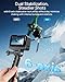 SJCAM SJ20 Ultra 4K Dual Lens Action Camera, Night Vision Underwater Waterproof Camera for Diving & Snorkeling, 8H Long Battery Life, Super Stabilization, 154° Wide FOV, 8X Zoom, Low-Light Motion