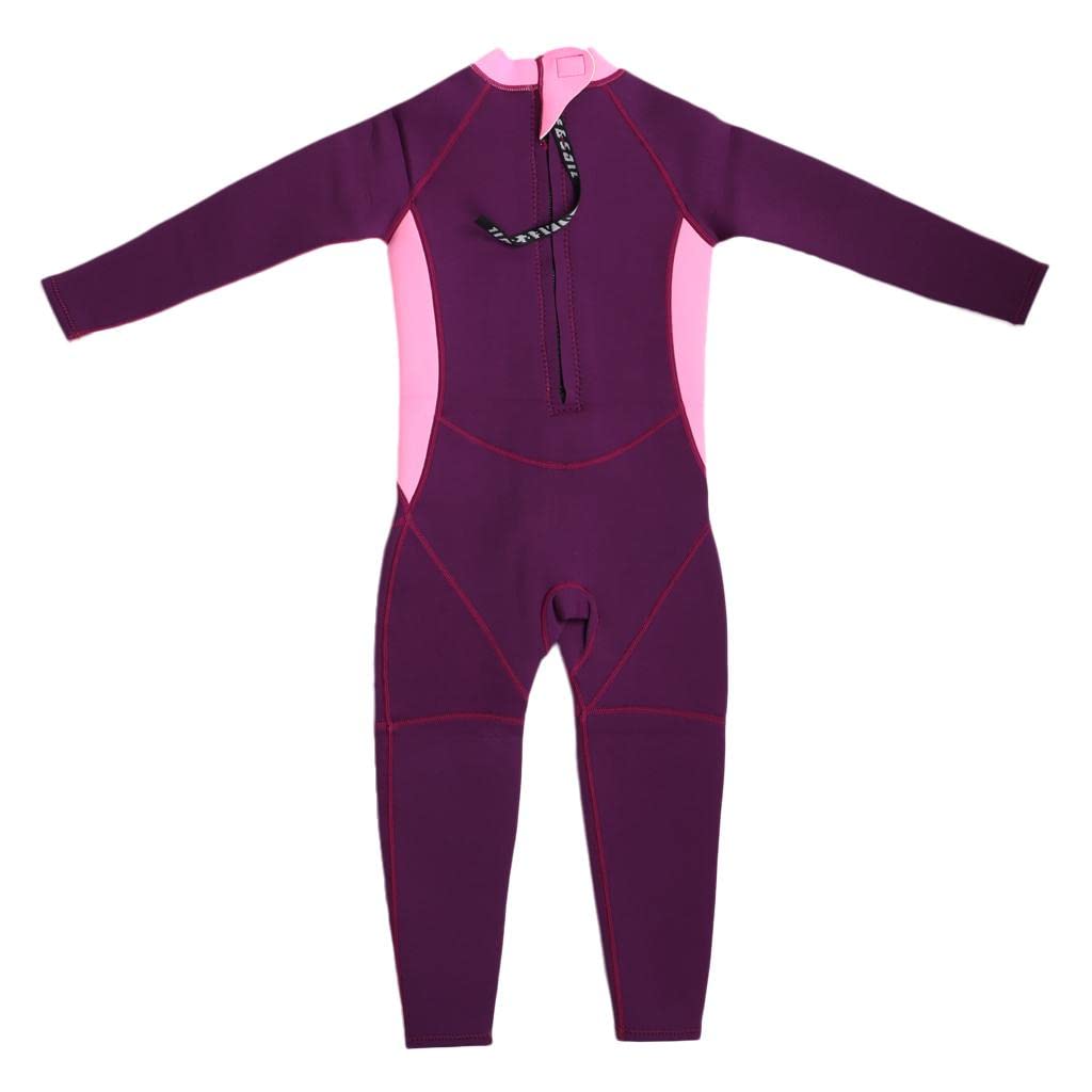 Traje de baño de neopreno de manga larga para niños, traje de baño cómodo