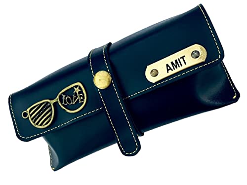 Image of Customized Sunglasses case /eyewear cover /Specs holder with name (blue) | Customized Gifts | Gifts For Men & Women