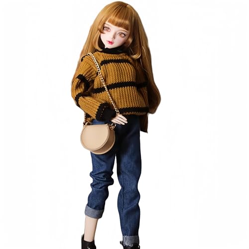 Vêtements de poupée BJD faits main, ensemble jaune 1/3 1/4 pour poupée articulée