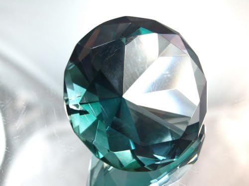 Miniatura 2 de Tripact - Pisapapeles de cristal turquesa original de 2.362 in