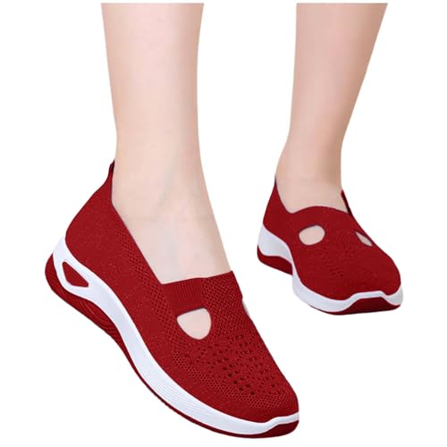 Womens Easy Wear Slip On Sneakers Athletic Walking Shoes Summer Casual Mesh-Comfortable Tennis Workout Sneakers 20252