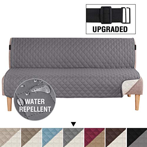 H.VERSAILTEX Reversible Futon Slipcover Seat Width Up to 70" Washable Furniture Protector Water