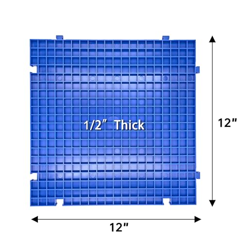 stained glass cutting mat solid bottom plastic grid blue 1 pack