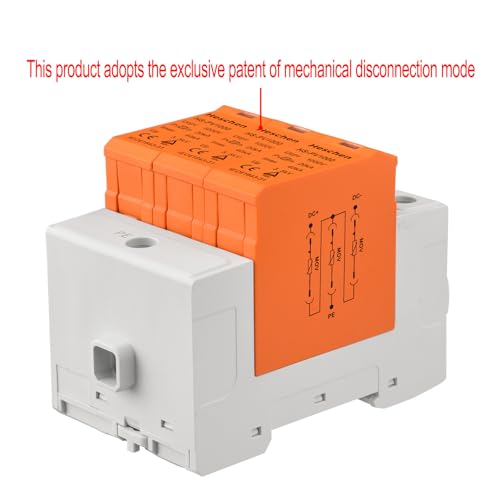 Heschen Surge Protective Device for PV HS-PV1000, 3P 1000VDC 20KA, Fire-Proof, 35mm DIN Rail Mounting - Image 4