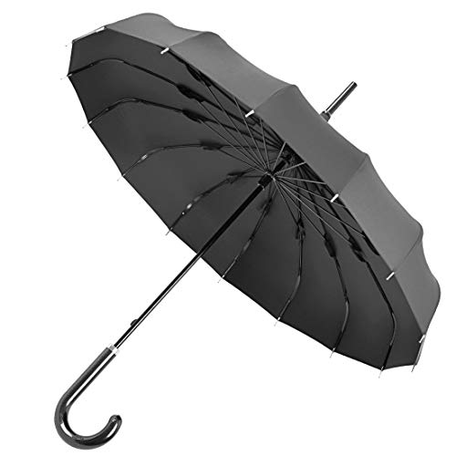 Kung Fu Smith Vintage Black Parasol Umbrella, Victorian UV Protection Rain Umbrella Parasol for Women and Girls