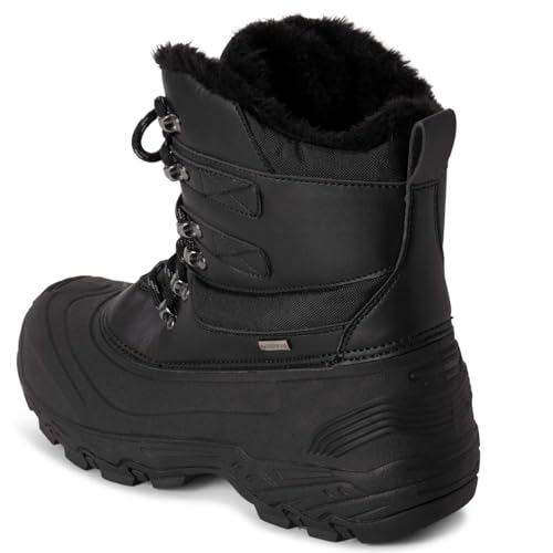 Image of POLAR Mens Waterproof Outsole Deep Tread Fully Faux Fur Lined Winter Durable Snow Boots